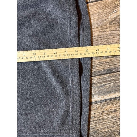 Columbia Fleece Pullover Half Snap Benton Springs White Gray Women's Medium Warm - Picture 7 of 9